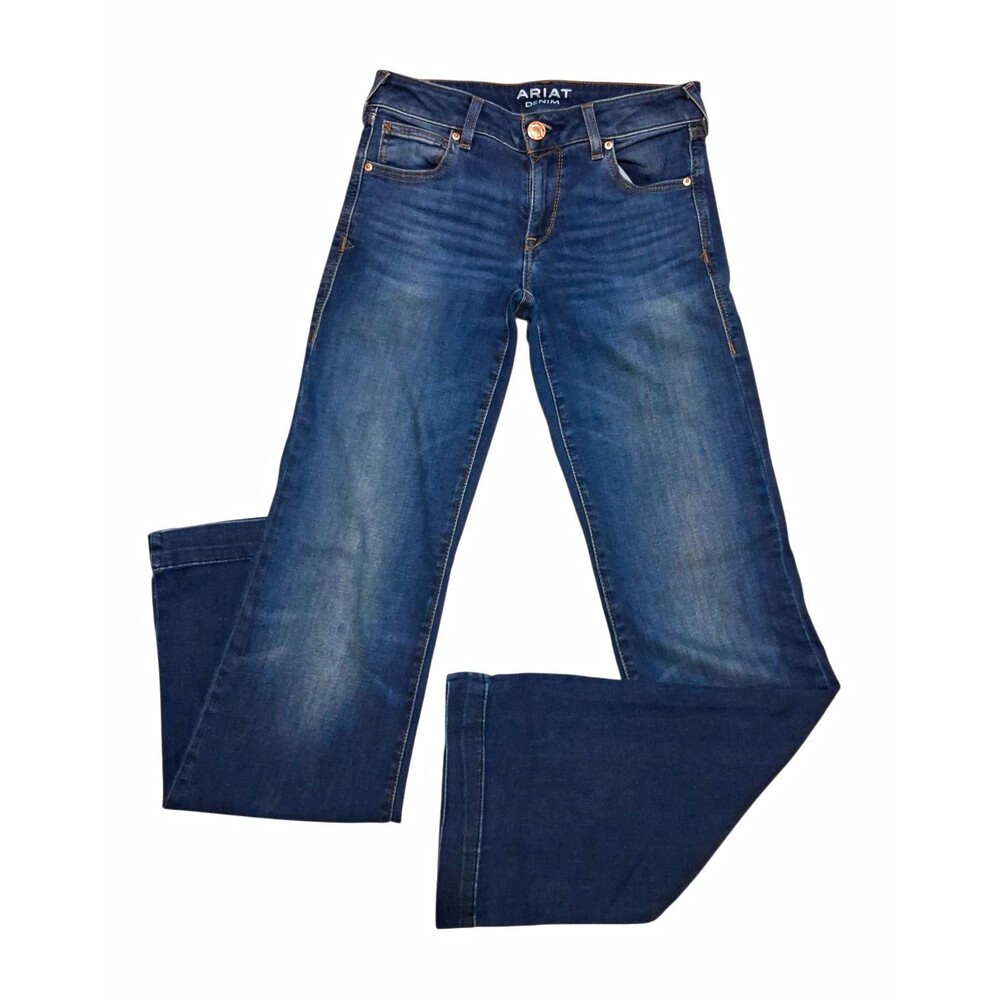 Ariat Men’s Bootcut Blue Denim Jeans Medium Wash 5-Pocket Western